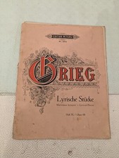 EDVARD GRIEG - PEZZI LIRICI PER PIANOFORTE LIBRO IX OP. 68 -ED. PETERS