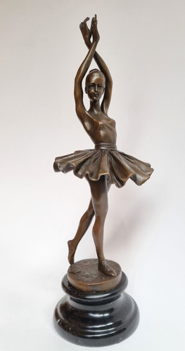 Statua bronzo ballerina - statua, in