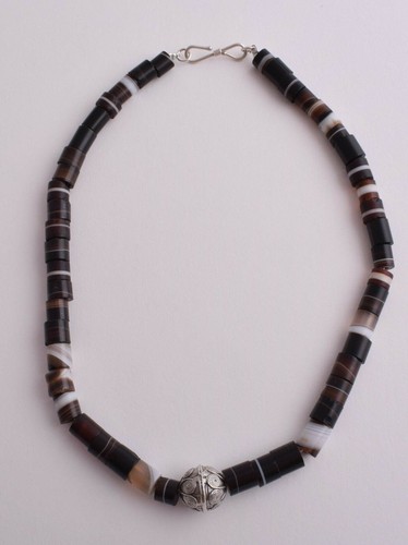 Collana girocollo antica - , agata