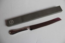 L68-COLTELLO  PANE  ARGENTO 800-STILE INGLESA-TAVOLA POSATA CENA PRANZO OSPITE