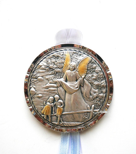 Medaglia culla angelo custode
