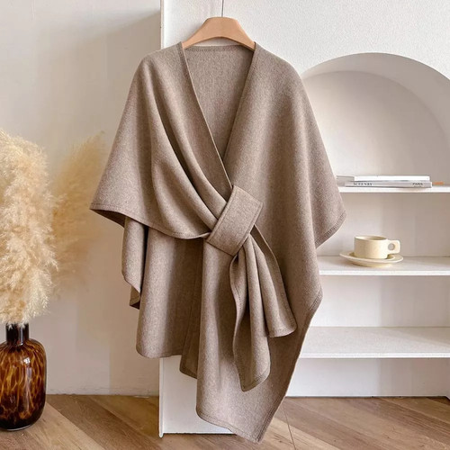 Mantella donna beige con - donna,