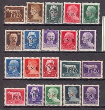 A-10731- REPUBBLICA SOCIALE 1944 GNR Sas. n° 470-88 Imperiale 20 v. nuovi MLH*