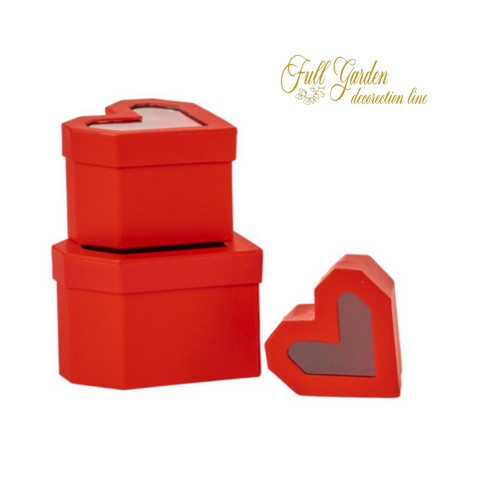 Scatola set rosse fioristi - scatola, 3