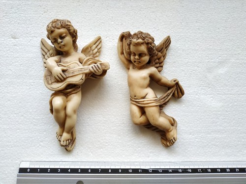 Coppia angeli antico parete - coppia,