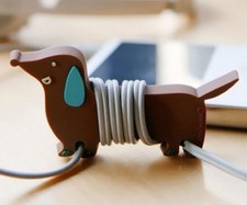 Avvolgicavo Cane Bassotto Legato Earphone Wrap