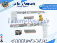 ADESIVI DECALCOMANIA TRATTORE FIAT 60-66DT