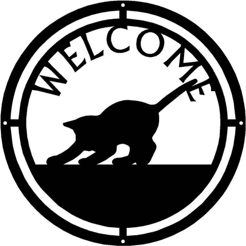 Insegna benvenuto rotonda - di,