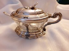 FORMAGGERA ARGENTO 800 EPOCA ( punzonatura 20 al rc 800) contenitore cristallo.