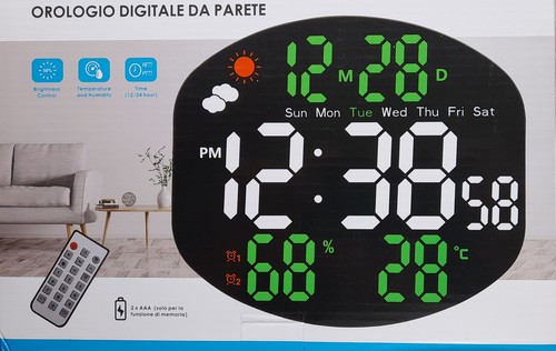 Orologio digitale luminoso - orologio,