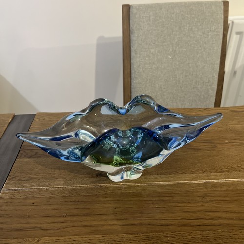 Ciotola vetro blu - vetro, verde
