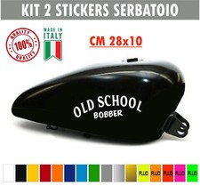 Kit 2 adesivi moto serbatoio old school bobber chopper harley style cod.1672