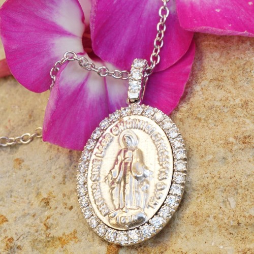 Ciondolo madonna brillante oro - ciondolo,