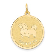Charm disco Shih Tzu in oro