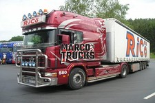 Foto camion Scania R580 telone rimorchio Germania rosso RiCö, Osteuropa Asi #d2fp