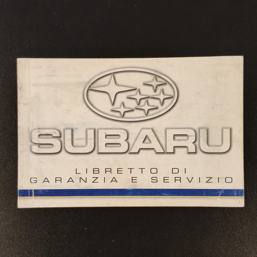 Libretto tagliandi subaru - libretto,