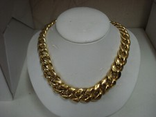 Collana girocollo in argento laminato oro giallo gr.100!!!