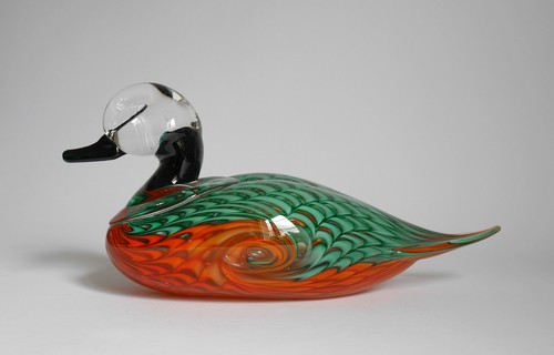 Anatra vetro murano - in, di