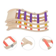 Supporto per trespolo in legno per uccelli da 3 pezzi: per giocattoli per