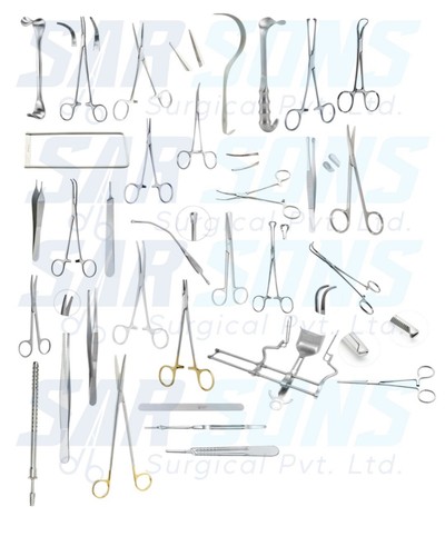 Set laparotomia base - base, sar