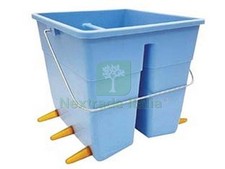 1PZ SECCHIO POPPATOIO OVINI CON 6 TETTARELLE E 6 VALVOLE ALLUMINIO LT.11 COLORE: