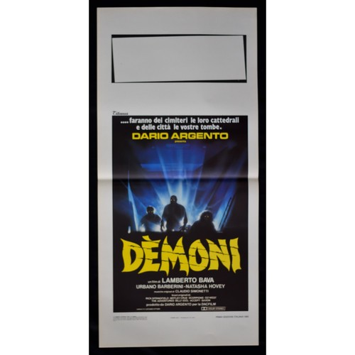 Locandina demoni dario - demoni, argento