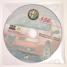 DVD MANUALE OFFICINA ALFA ROMEO 156 1.6-1.8-2.0 2.5-V6 1.9-2.4JTD 3.2-V6 2.0JTS*