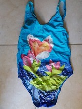 Lotto 1373 costume donna mare piscina BRASIL celeste tg.L