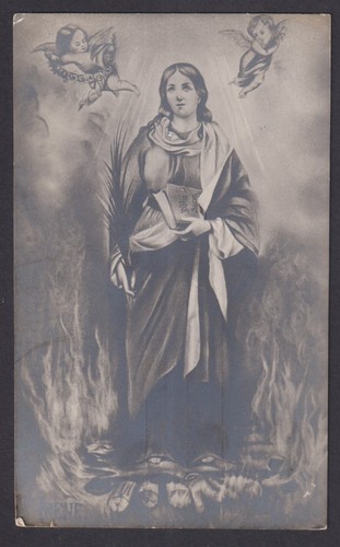 Santino antico postale - santino,