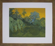 Alberto Sughi serigrafia Terre