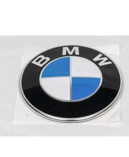 Targa emblema adesivo 3 fori logo originale BMW Ø82mm 51767288752 nuova