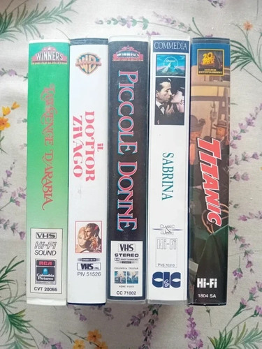 Set videocassette vhs con - 5,