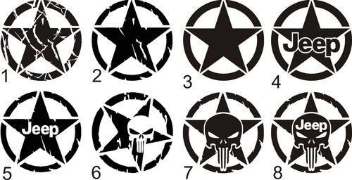Adesivi stella militare - stella,