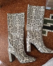 Stivali  Pitonati Donna Bianca Di