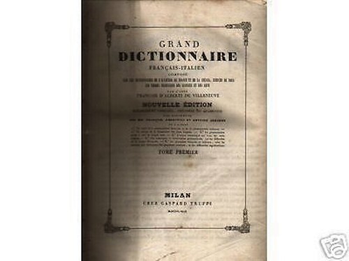 Antico dizionario italiano - antico, dizionario_italiano