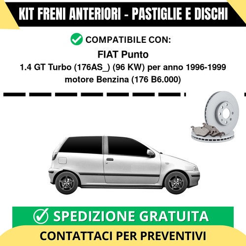Kit freni anteriori - freni, fiat