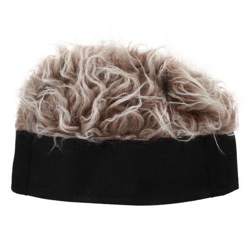 Berretto con capelli finti - con,