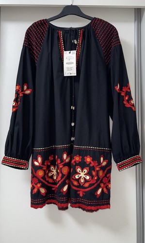 Abito corto zara nero rosso - zara,