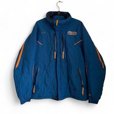 Giacca isolante statica Sypder X taglia Large EV foderata con cappuccio sci neve blu