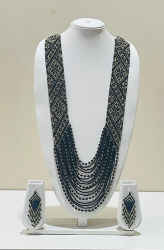 Collana perle semi - perle, di