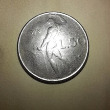 Moneta 50 Lire 1978 rara con