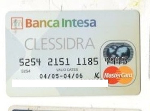 Carta credito banca - carta, di