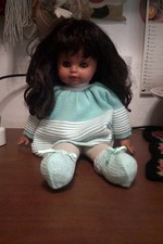 rara bambola in pezza  tg sebino 1977  h cm 45