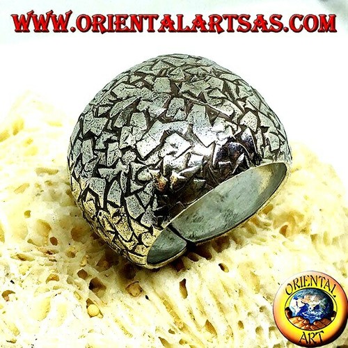 Anello fascia larga bombata - anello, a
