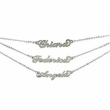 Gioiello Collana in acciaio inossidabile Possibilità di 180 nomi