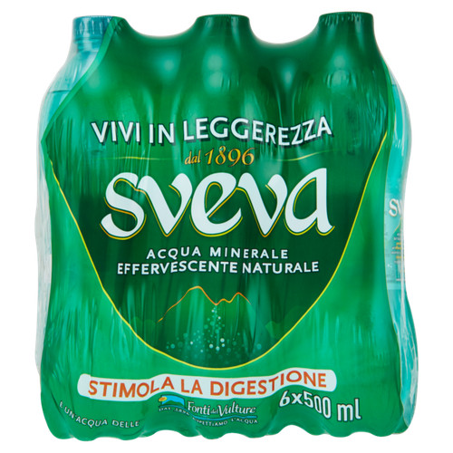 Sveva acqua frizzante 6x500ml - frizzante,