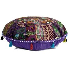 Cuscino pouf rotondo vintage