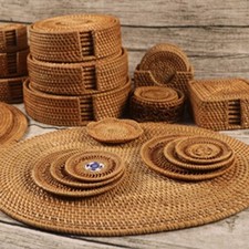 Sottobicchieri in rattan con