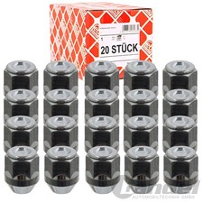 20x Febi Dado Ruota Cerchi IN Lega Adatto per Hyundai i20 i30 i40 ix20 ix35 Getz