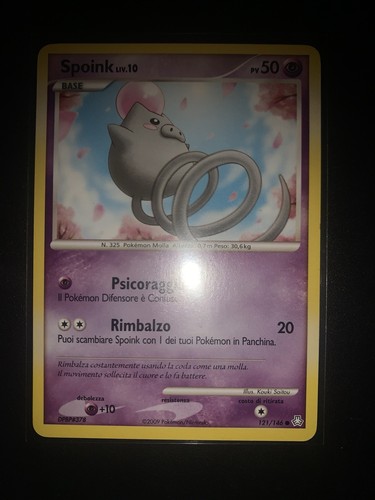 Carta pokemon spoink - spoink, lv